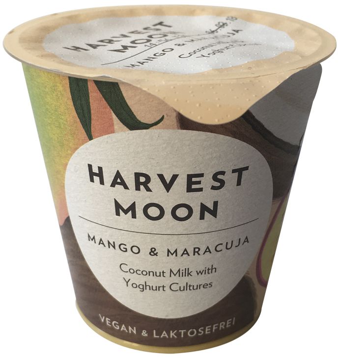 nfnf vegane Joghurtalternativen Harvest Moon Mango und Maracuja