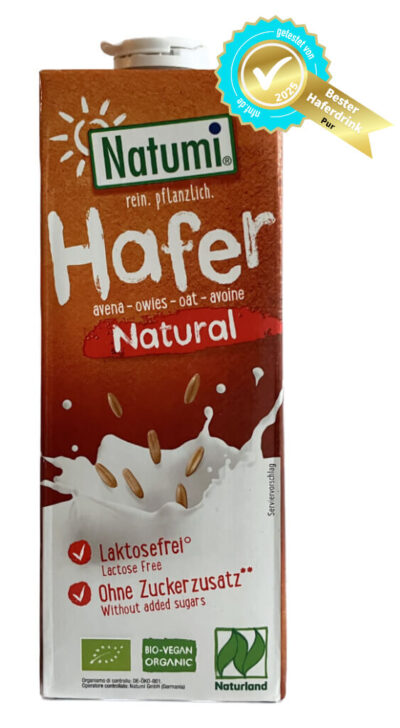 Bester Haferdrink 2025 Pur: Natumi Hafer Natural