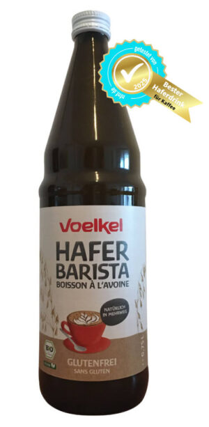 Bester Haferdrink 2025 für Kaffee: Voelkel Hafer Barista glutenfrei