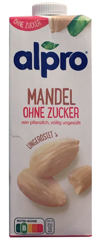 alpro Mandel ohne Zucker ungeröstet