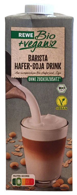 REWE Bio+Vegan Barista Hafer-Soja-Drink