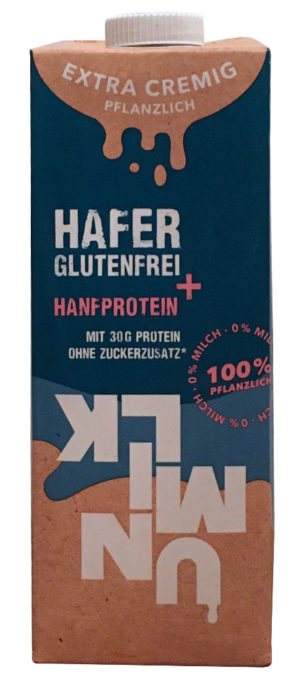 UNMILK Hafer glutenfrei +Hanfprotein