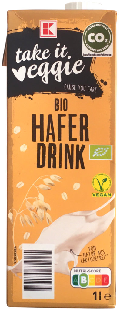 K-take-it-veggie Bio Haferdrink (Kaufland)