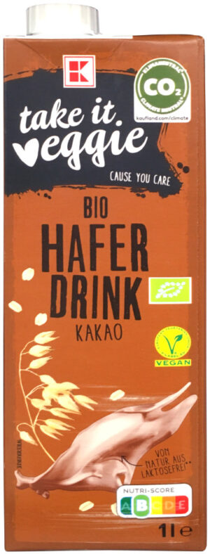 K-take-it-veggie Bio Haferdrink Kakao (Kaufland)