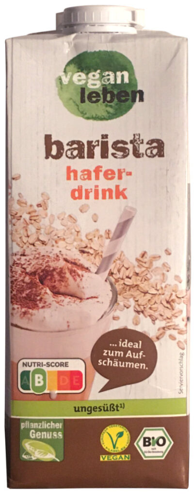 Vegan Leben Barista Haferdrink