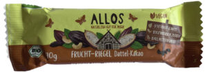 Allos Fruchtriegel Dattel-Kakao