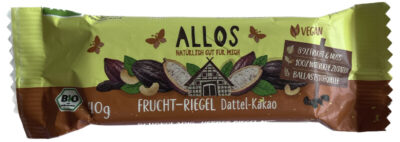 Allos Fruchtriegel Dattel-Kakao