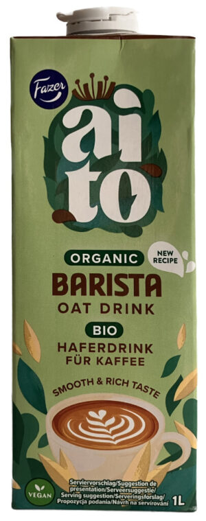 Fazer Aito Barista Bio Haferdrink für Kaffee