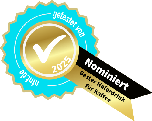 Siegel Nominiert Bester Haferdrink 2025 für Kaffee